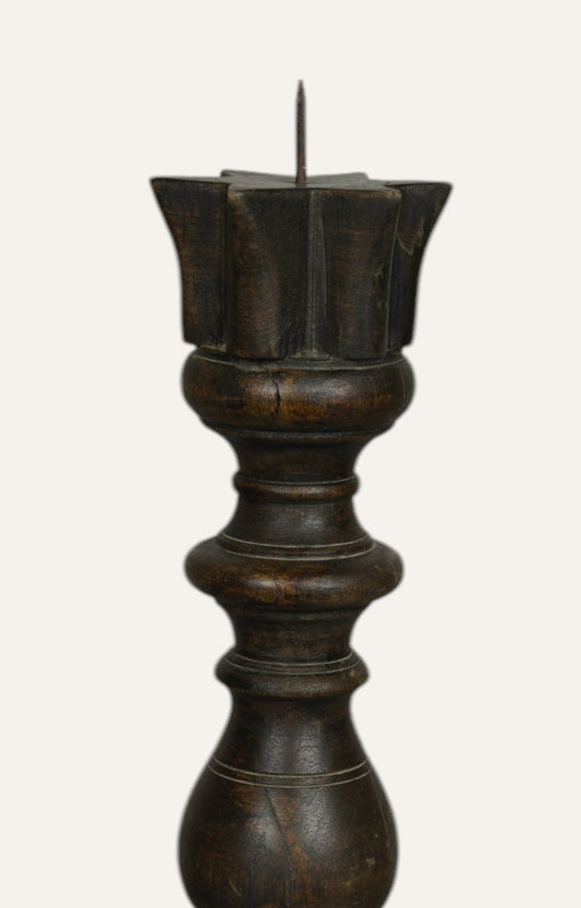 Regal Wooden Vintage Candle Stand