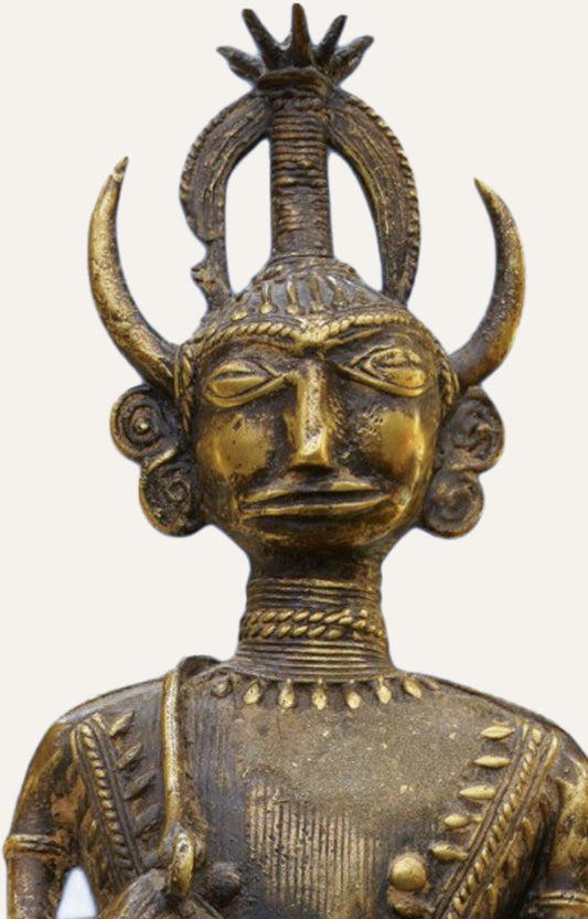 Cultural Vanguard Brass Figurine Antique Table Décor