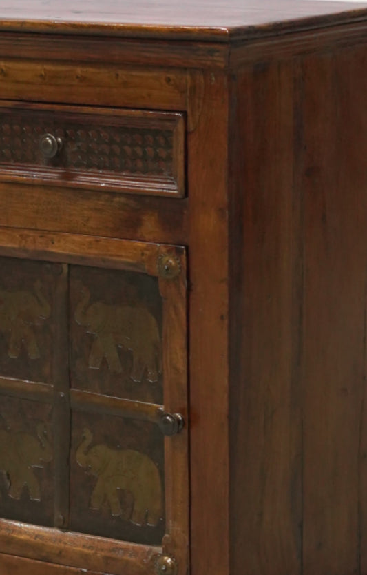 Sultan Wooden Vintage Corner Cabinet