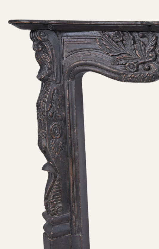 Hand carved Wooden Fireplace