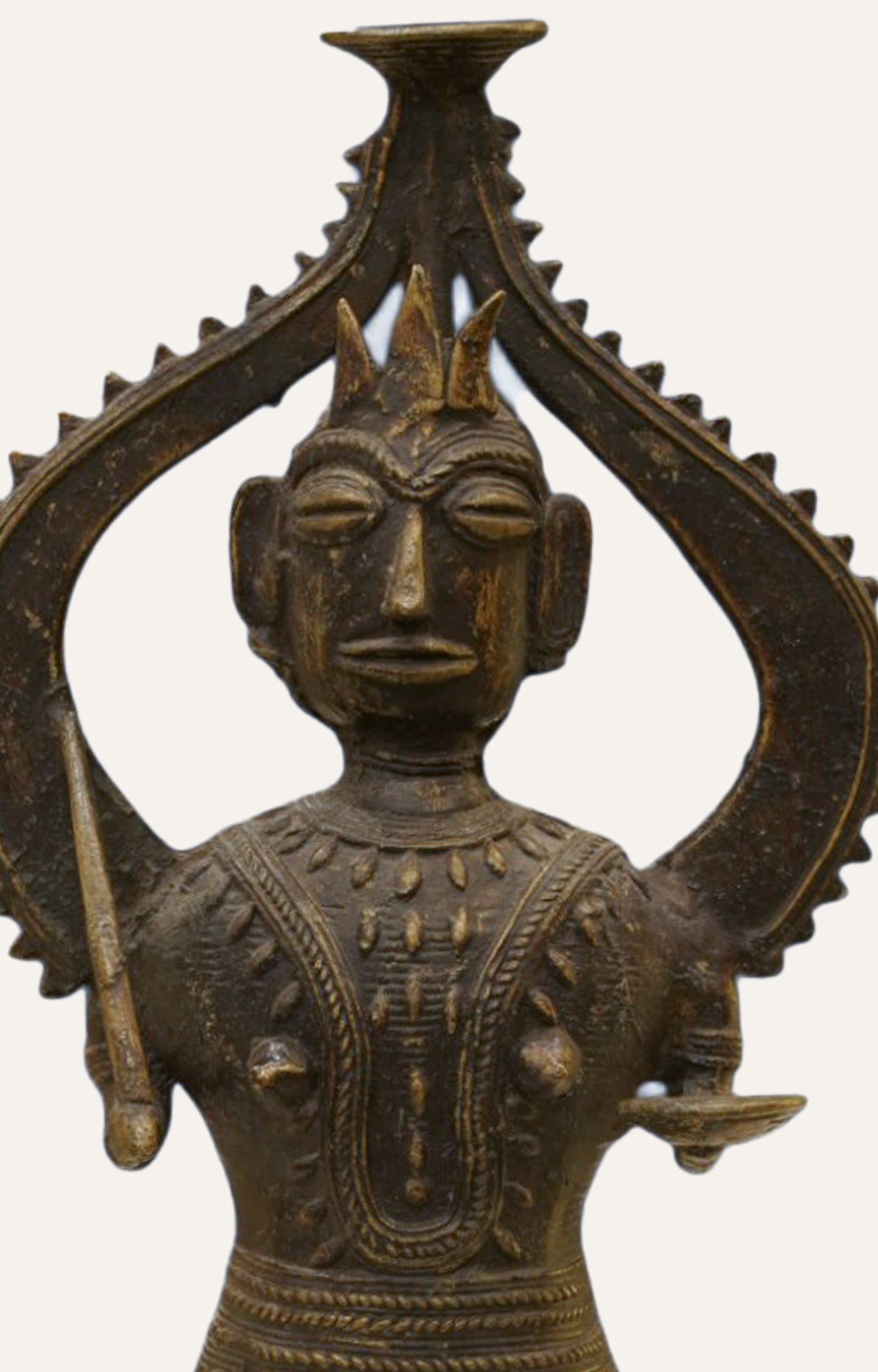 Brass Sentinel of Heritage Antique Home Décor Accent