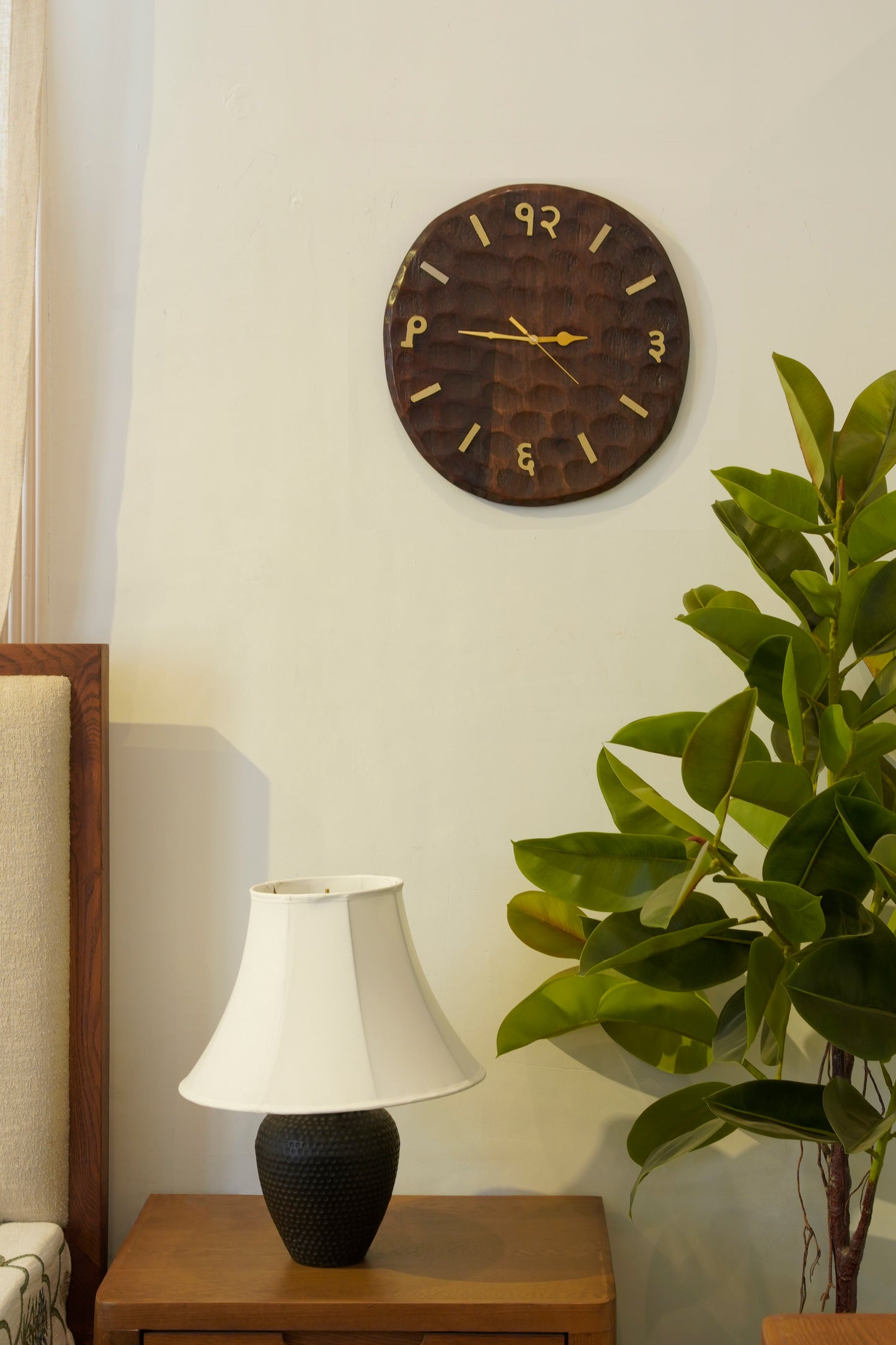 Regal Brown Wooden Wall Clock