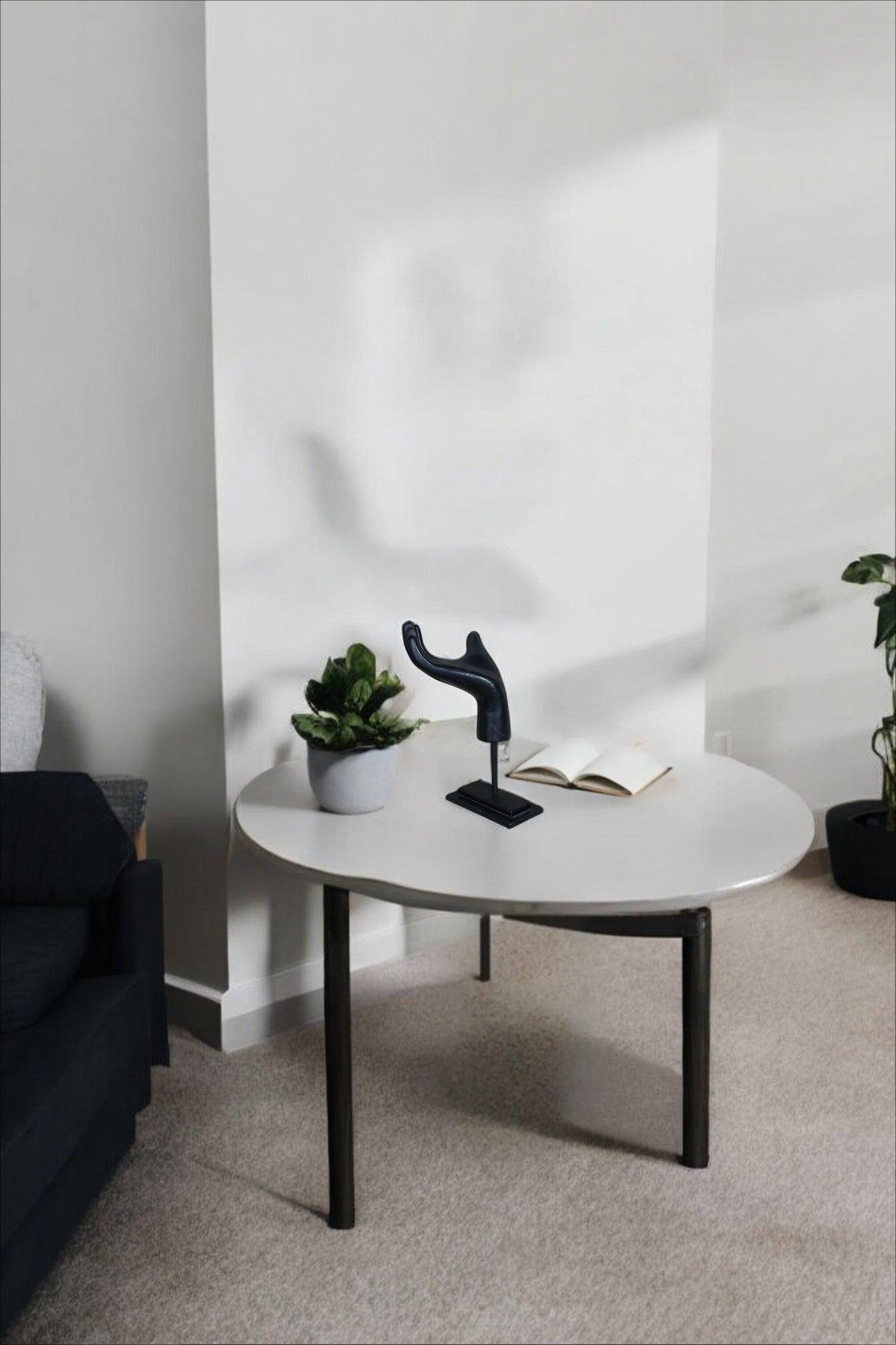 Modern Home Decor Black Hand Sculpture