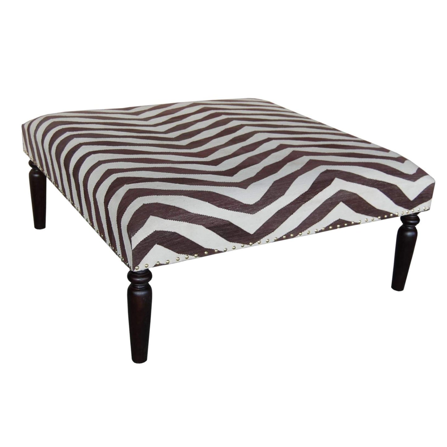 Zebra Pattern Ottoman