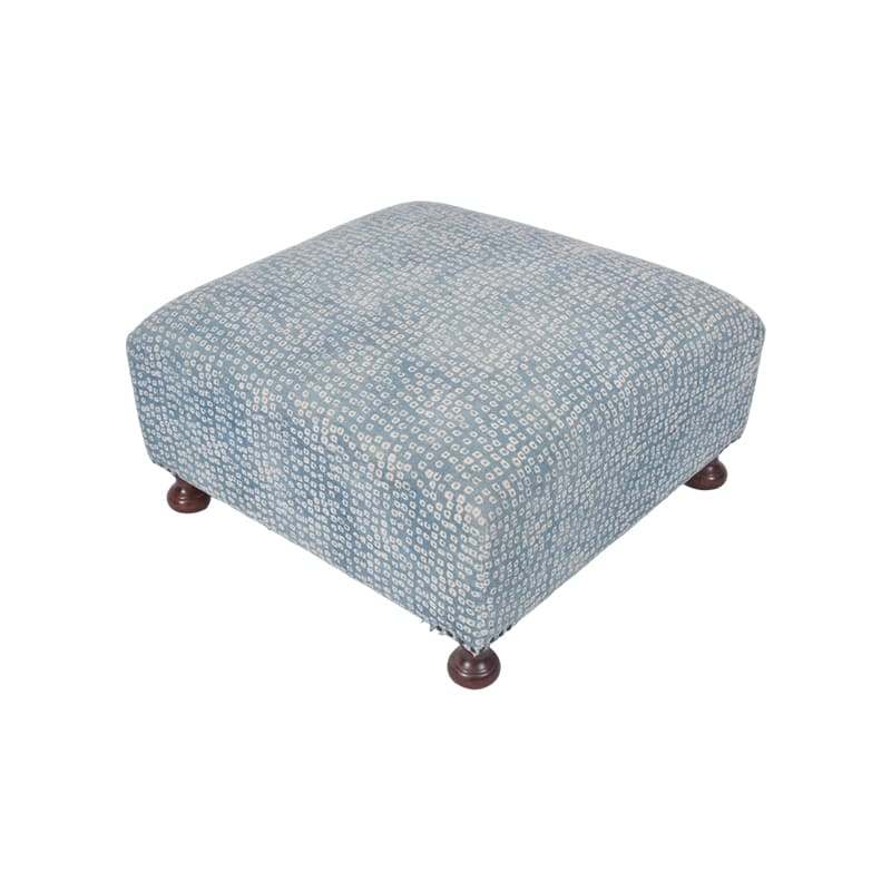 Dhurrie Upholstery Ottoman