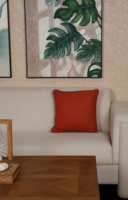 Monochromatic Red Printed Cushion