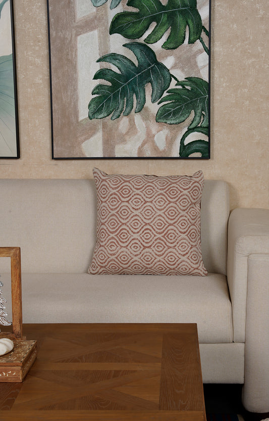 Geometric Block-Printed Cushion Cover