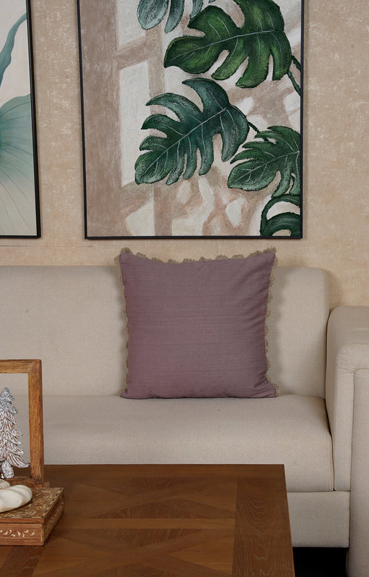 Minimal Mauve Printed Cushion