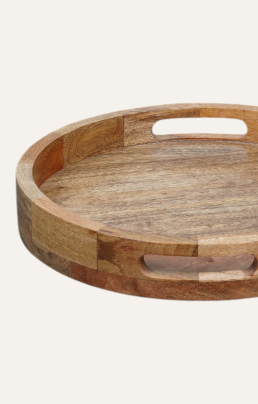 Contour Edge Mango Wood Tray