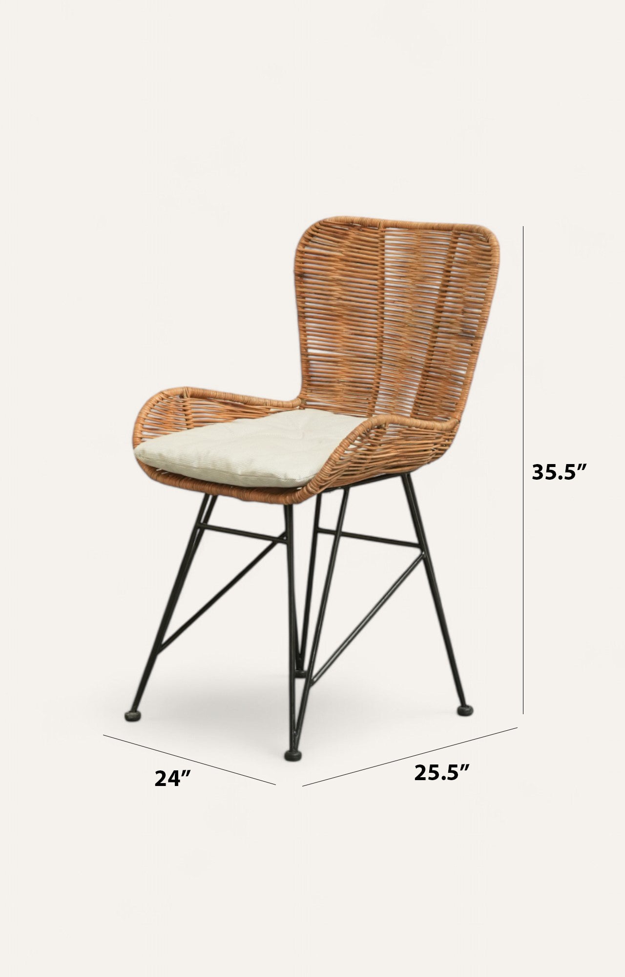 Joanna Sofy Natural Rattan Lounge Chair