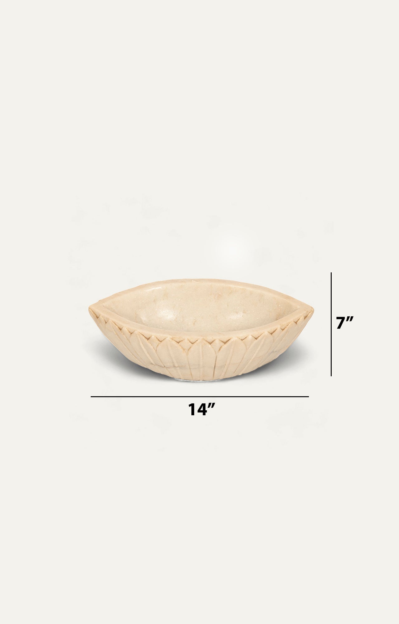 Sleek Marble Boat Tray