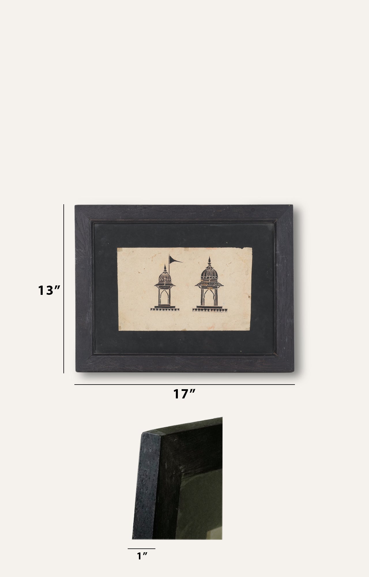 Temple Stencil Art (Framed)