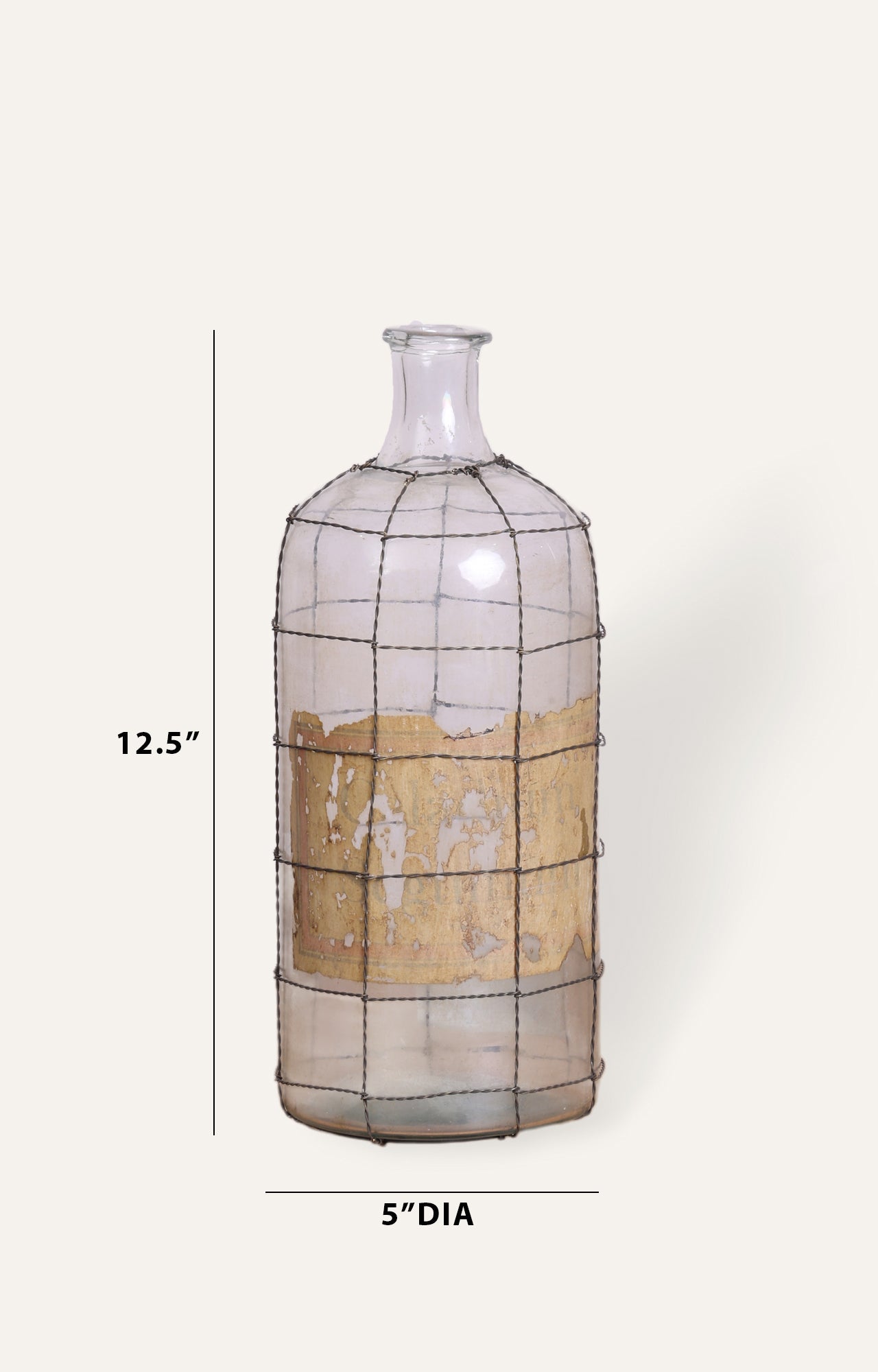 Grillework Glass Flower Vase/bottle