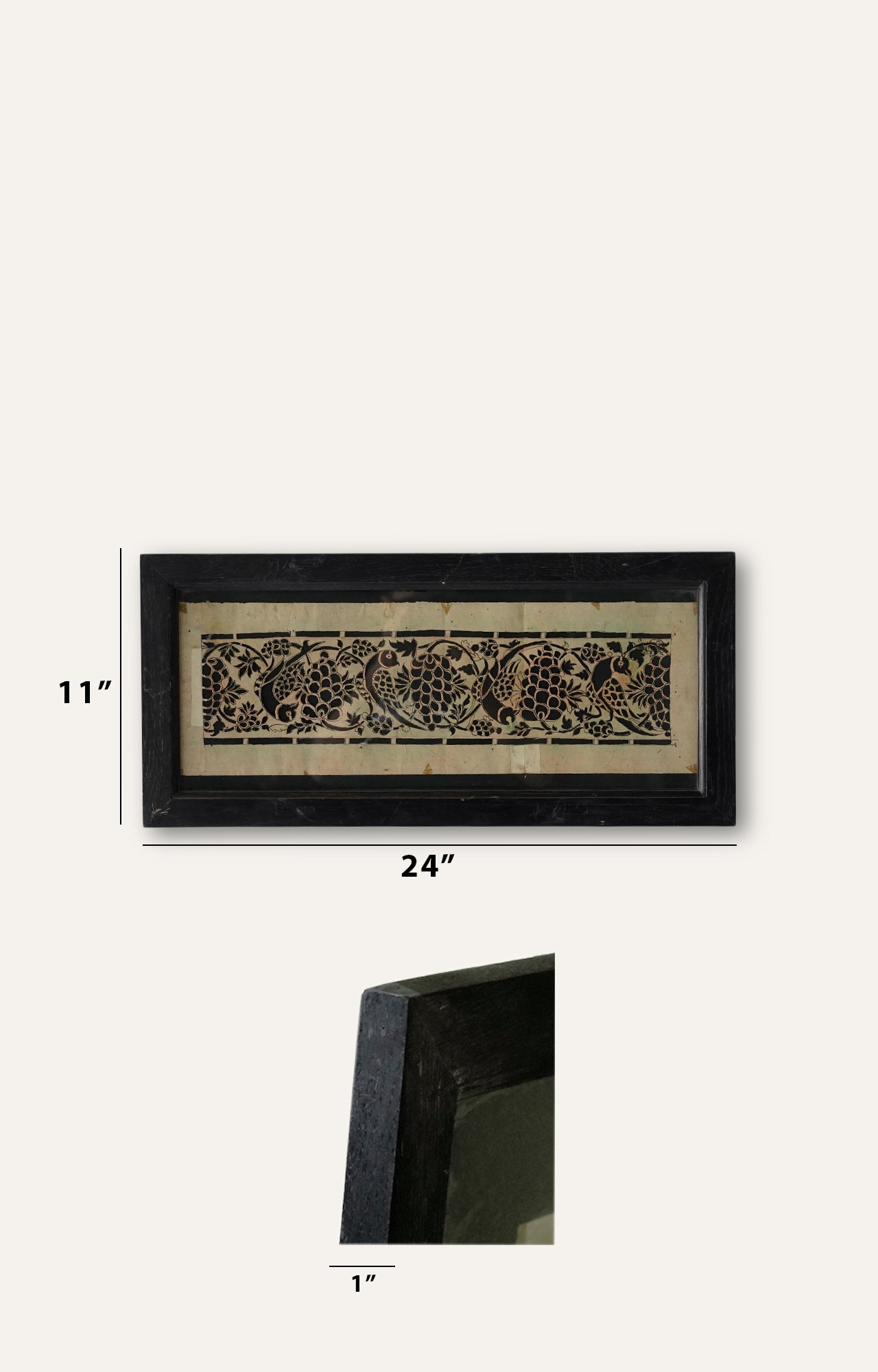 Blossom Handmade paper stencil (Framed)