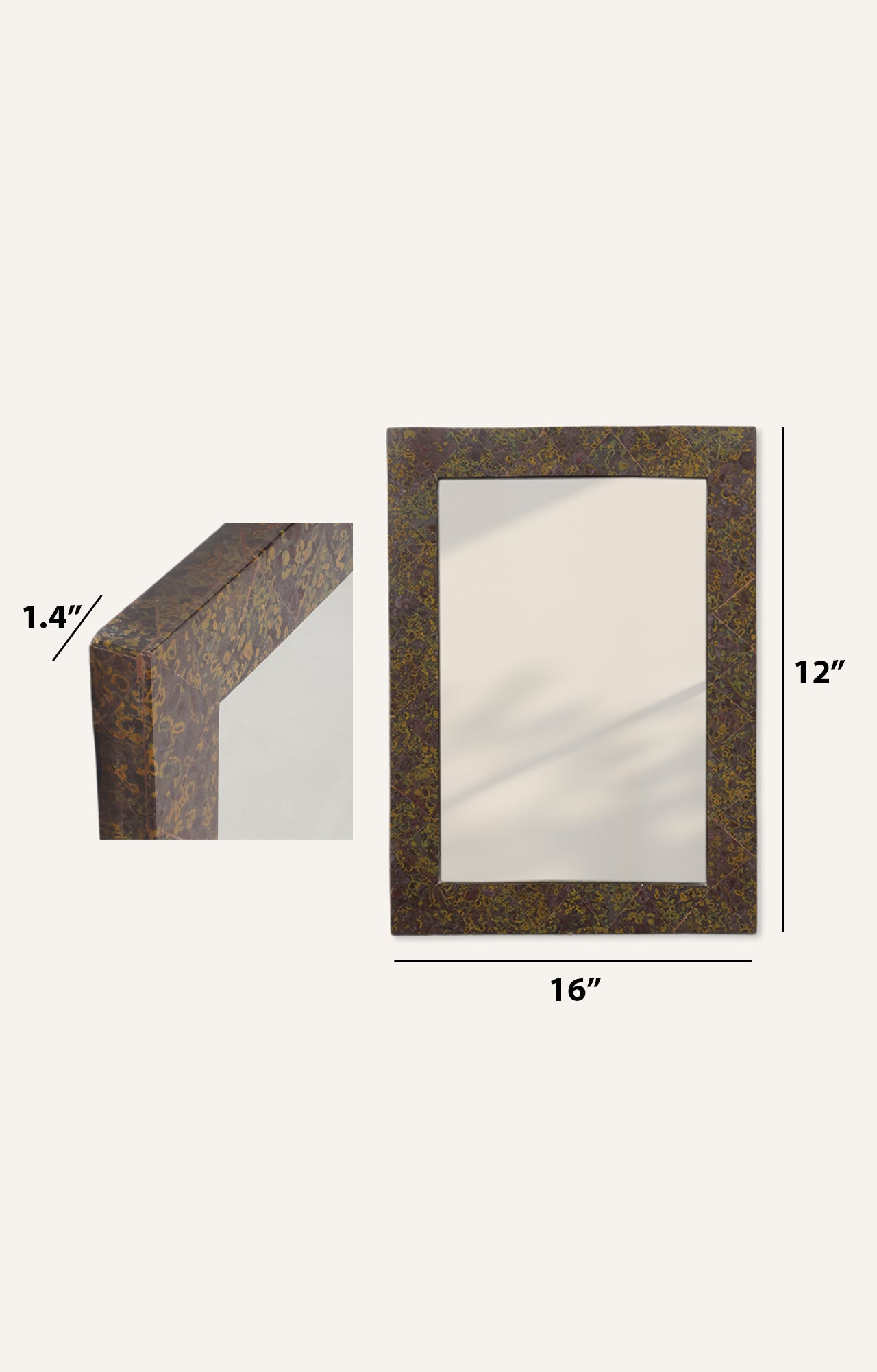 semi precious stone Mirror