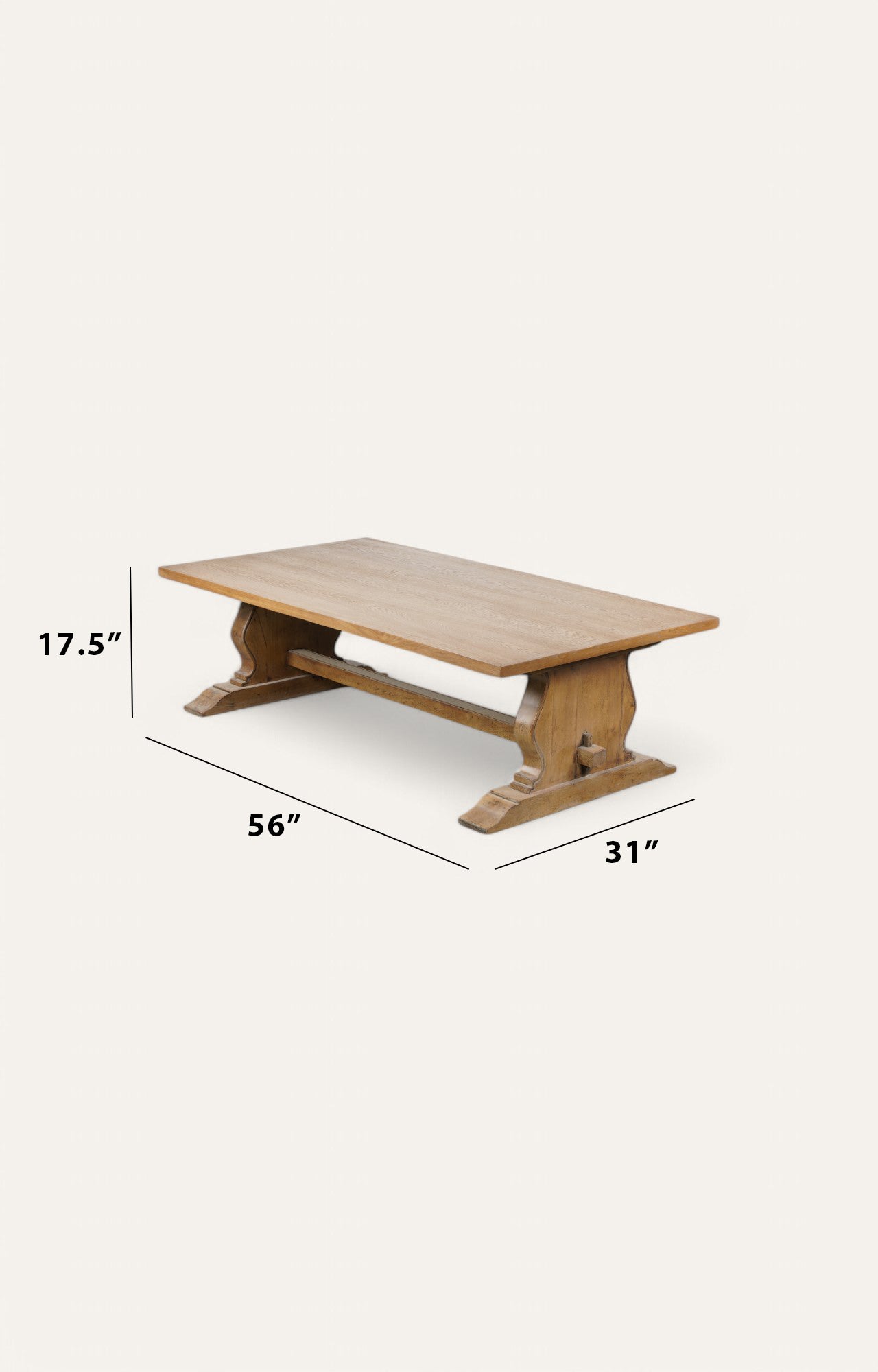 French Country Wooden Coffee Table