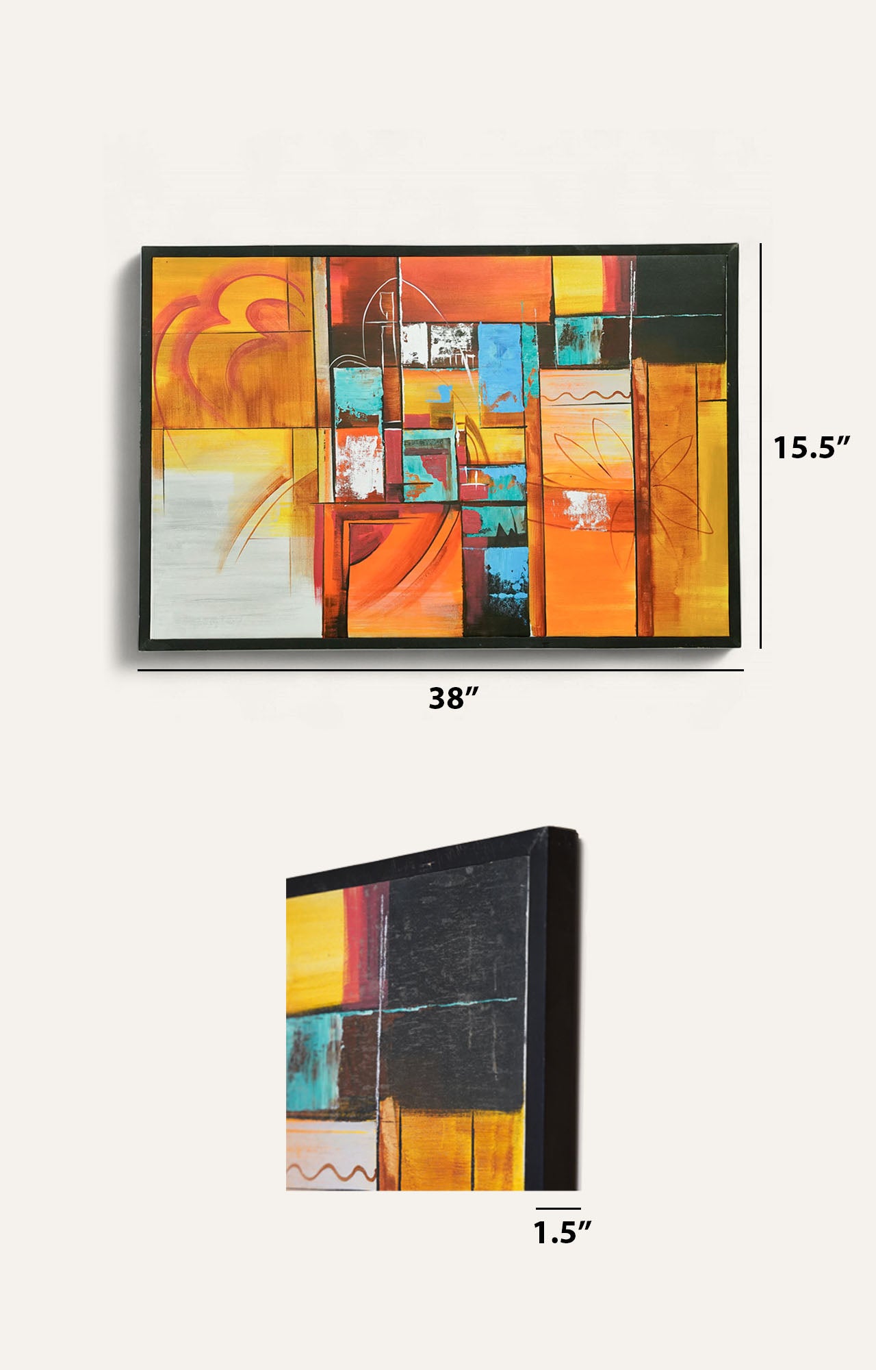 Warm Tone Abstract Painting