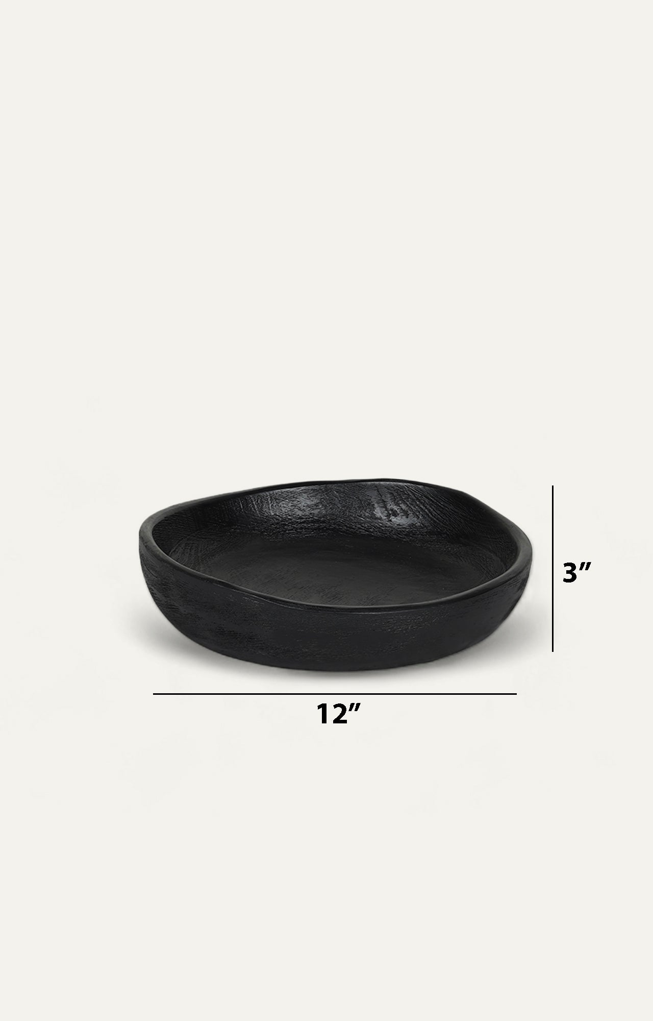 Charcoal Wood Bowl