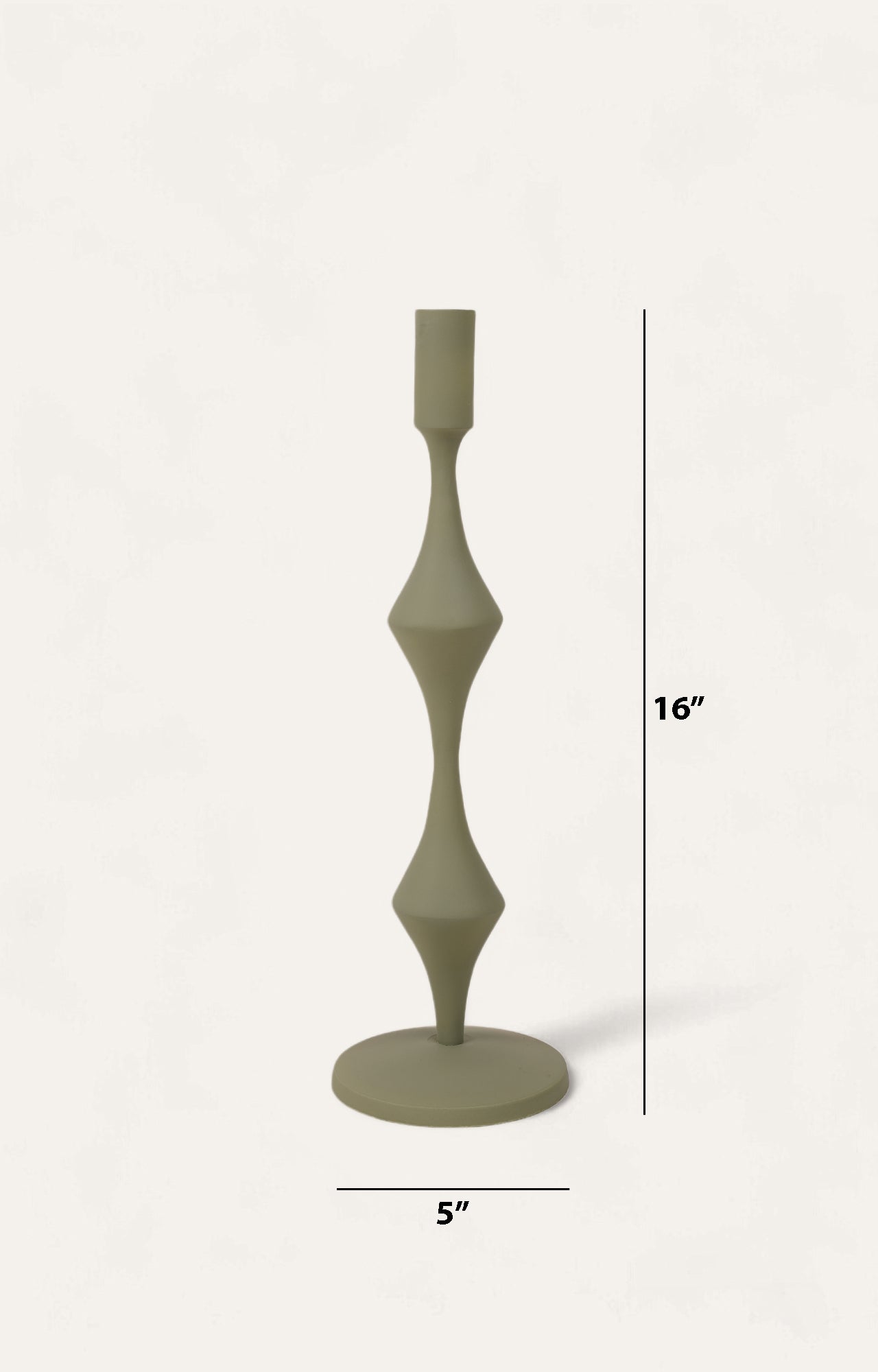 Olive Haze Metal Candle Stand