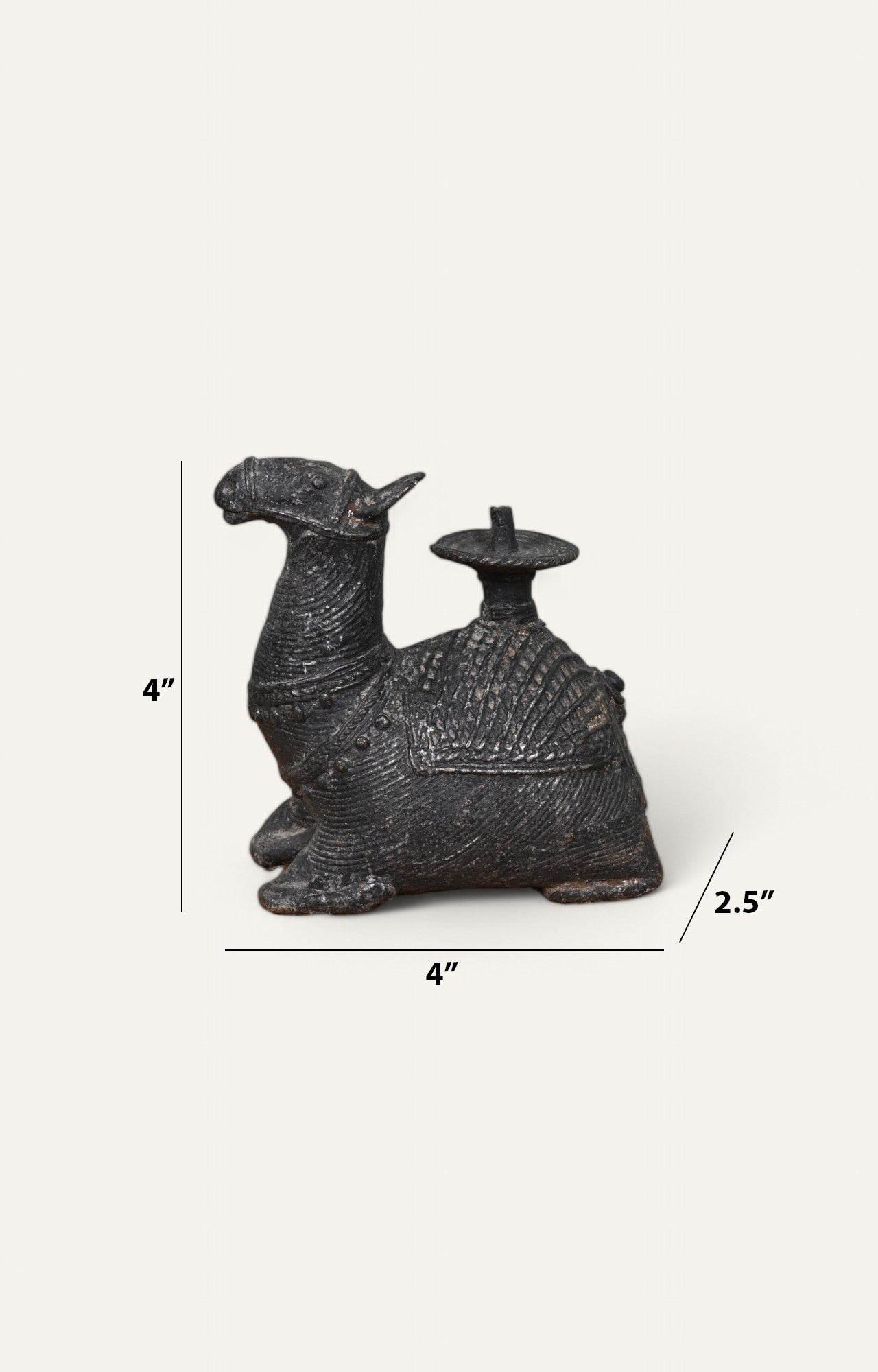 Camel Brass Sculpture Candle Holder