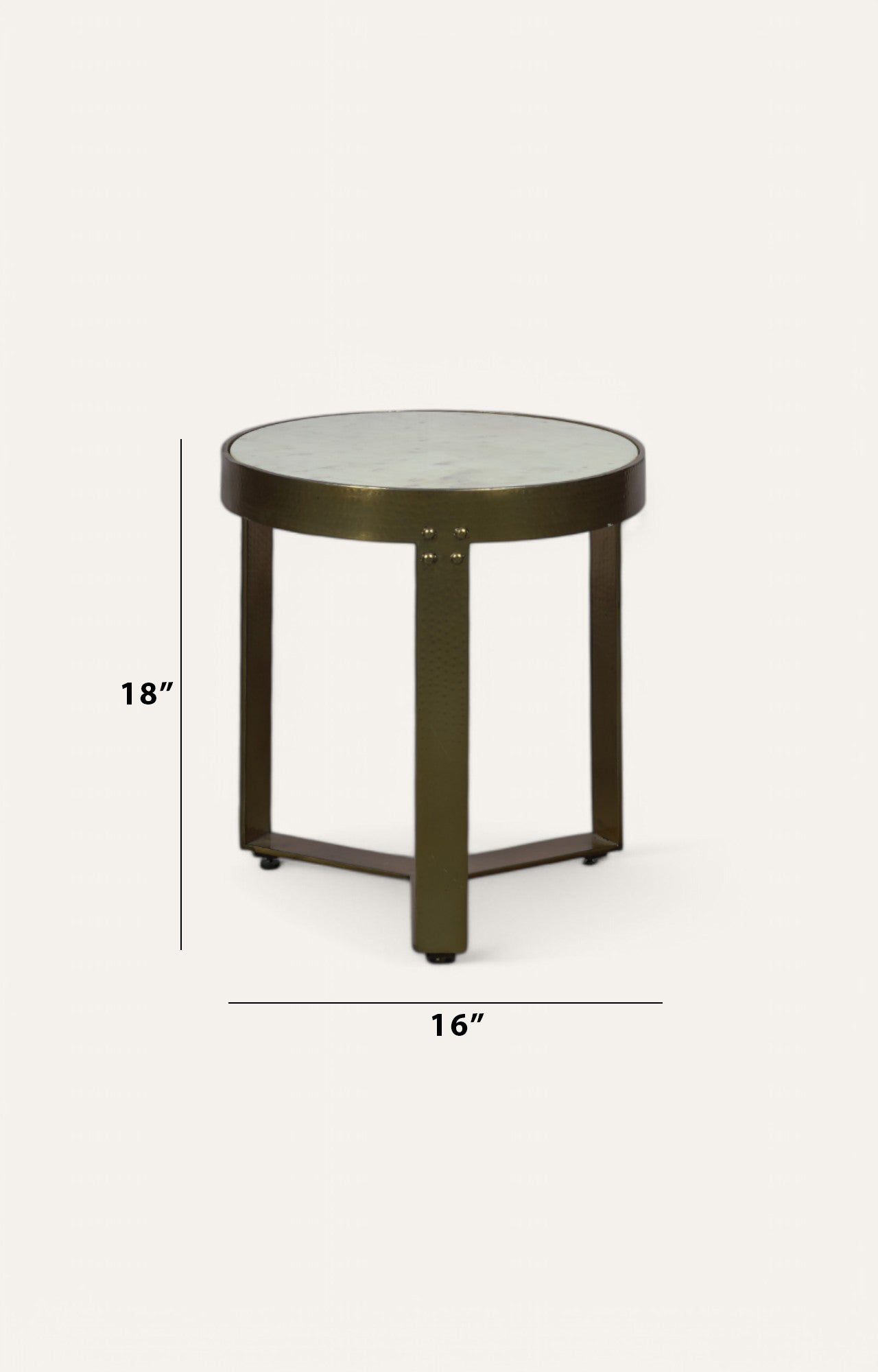 Marble top side table