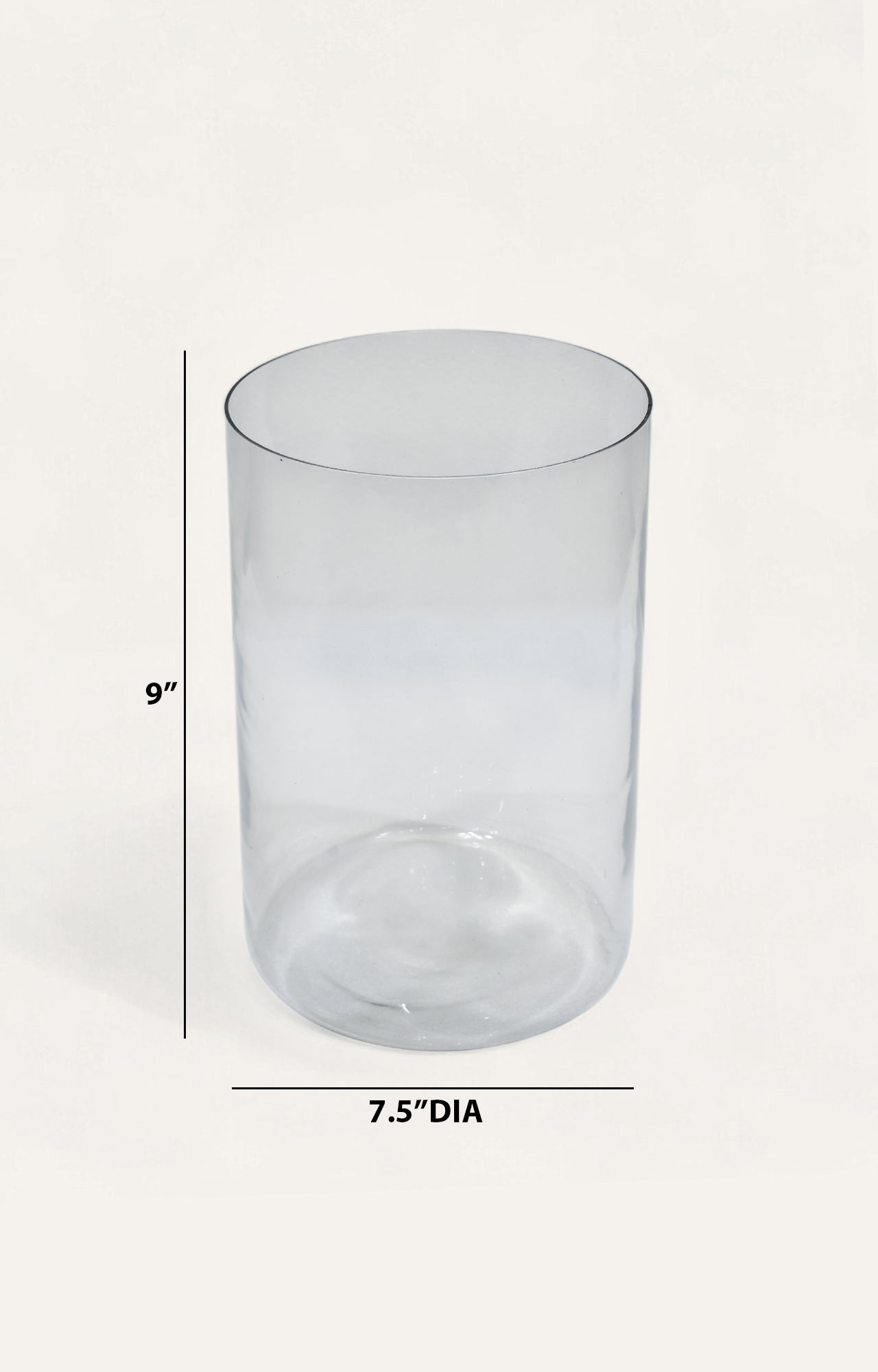 Broad Glass Vase