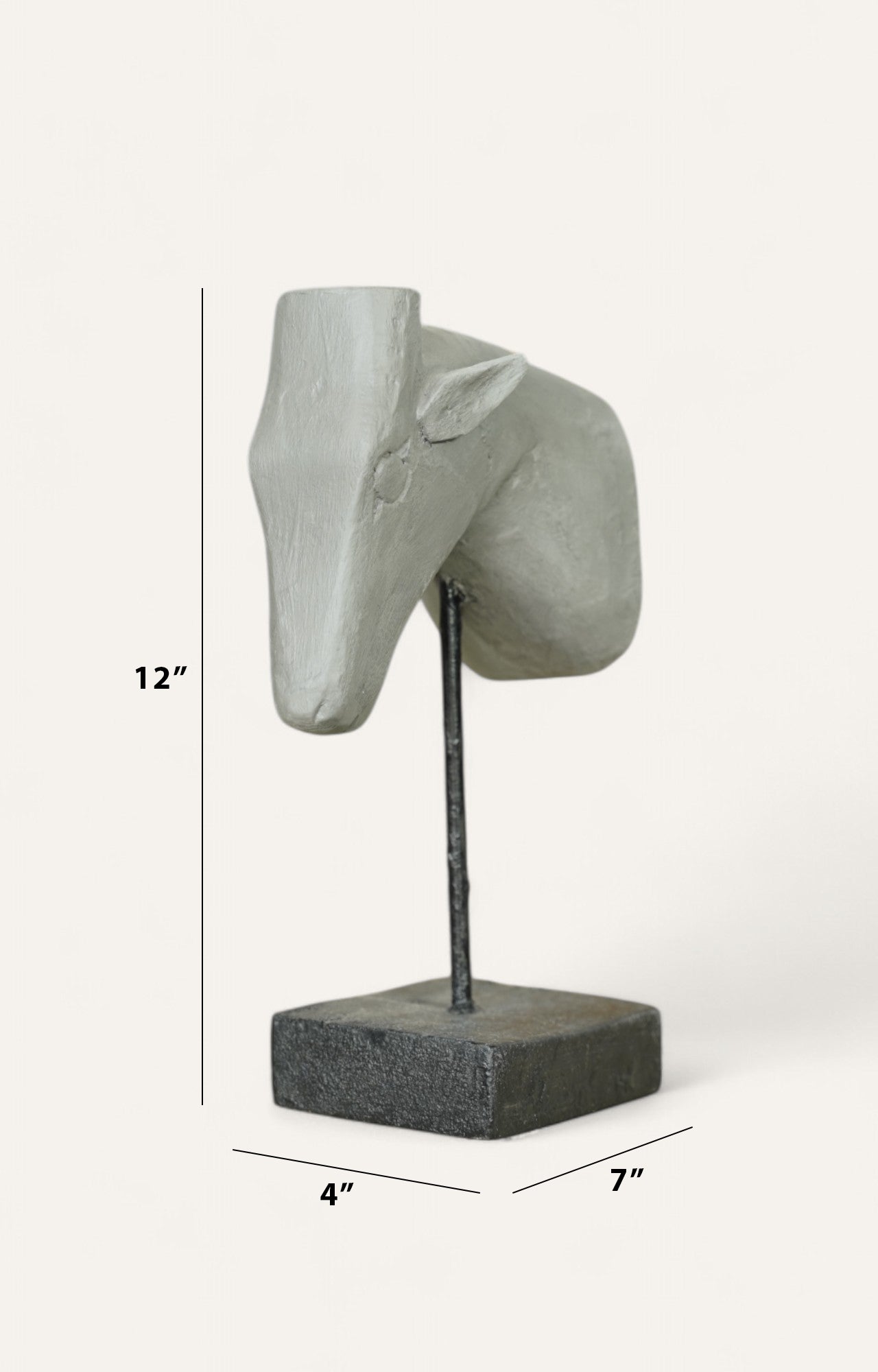 Tete de Biche - Wooden Animal Head Wall Decor