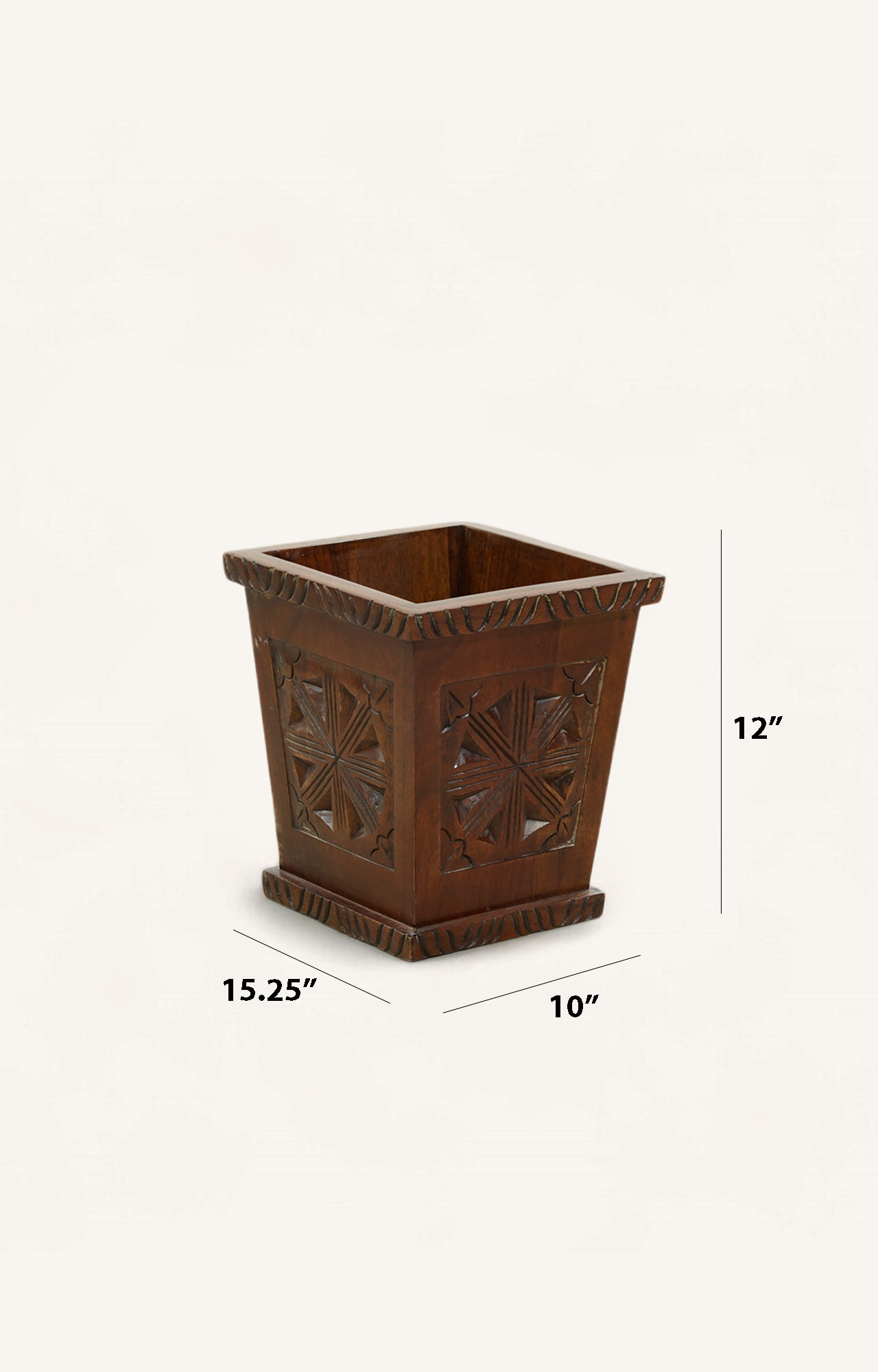 Mango Wood Storage Bin