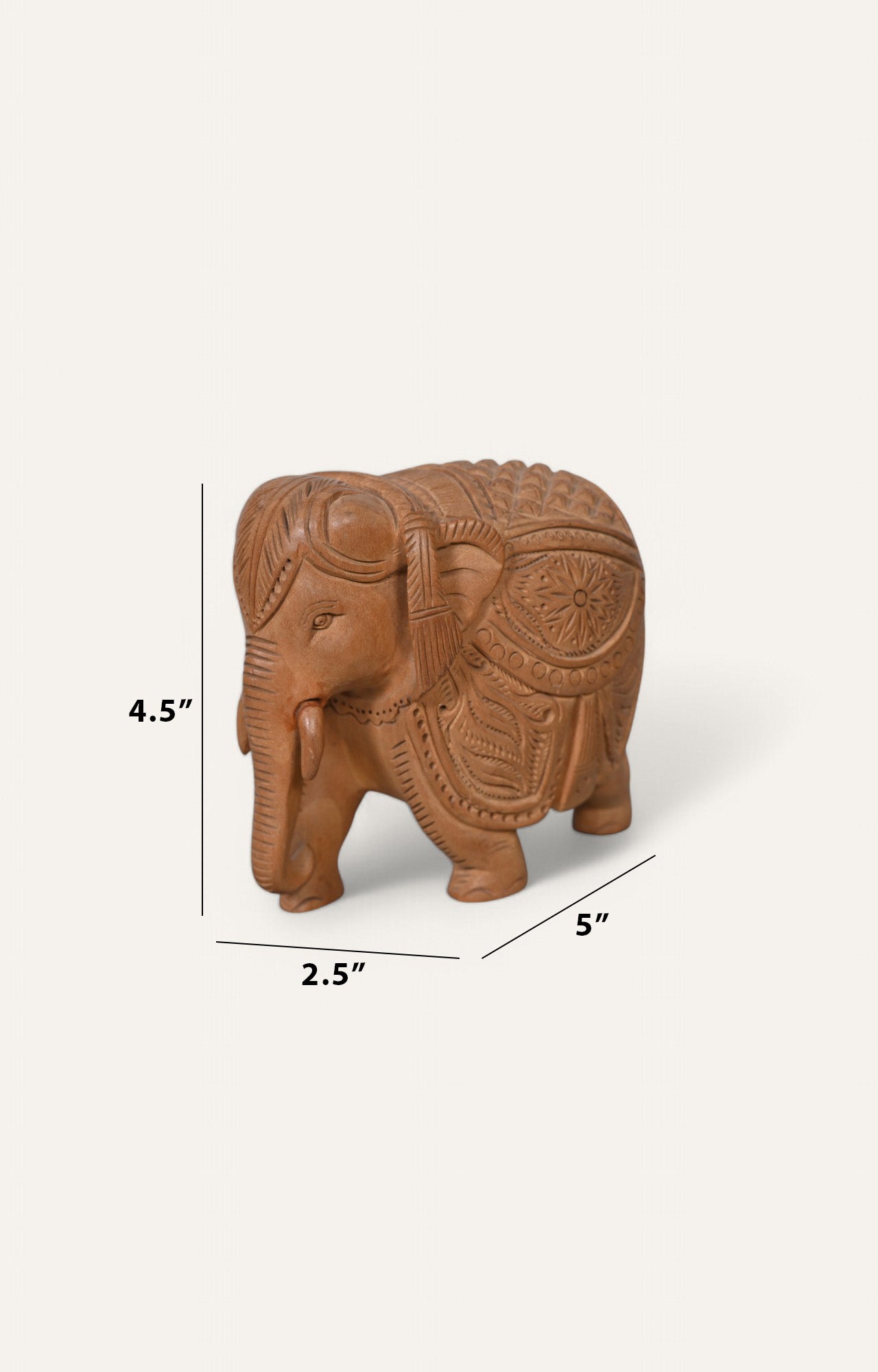 Wooden Elephant Statue