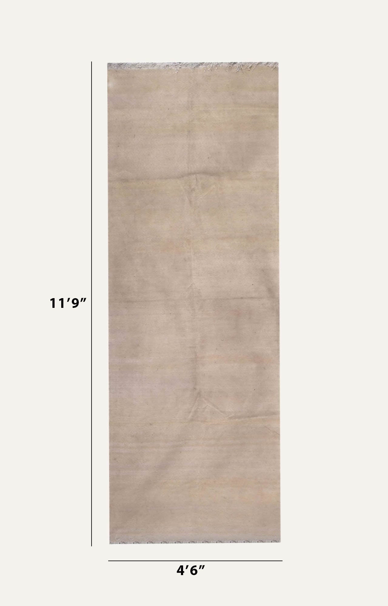 Beige Hand Knotted woolen kilim Rug