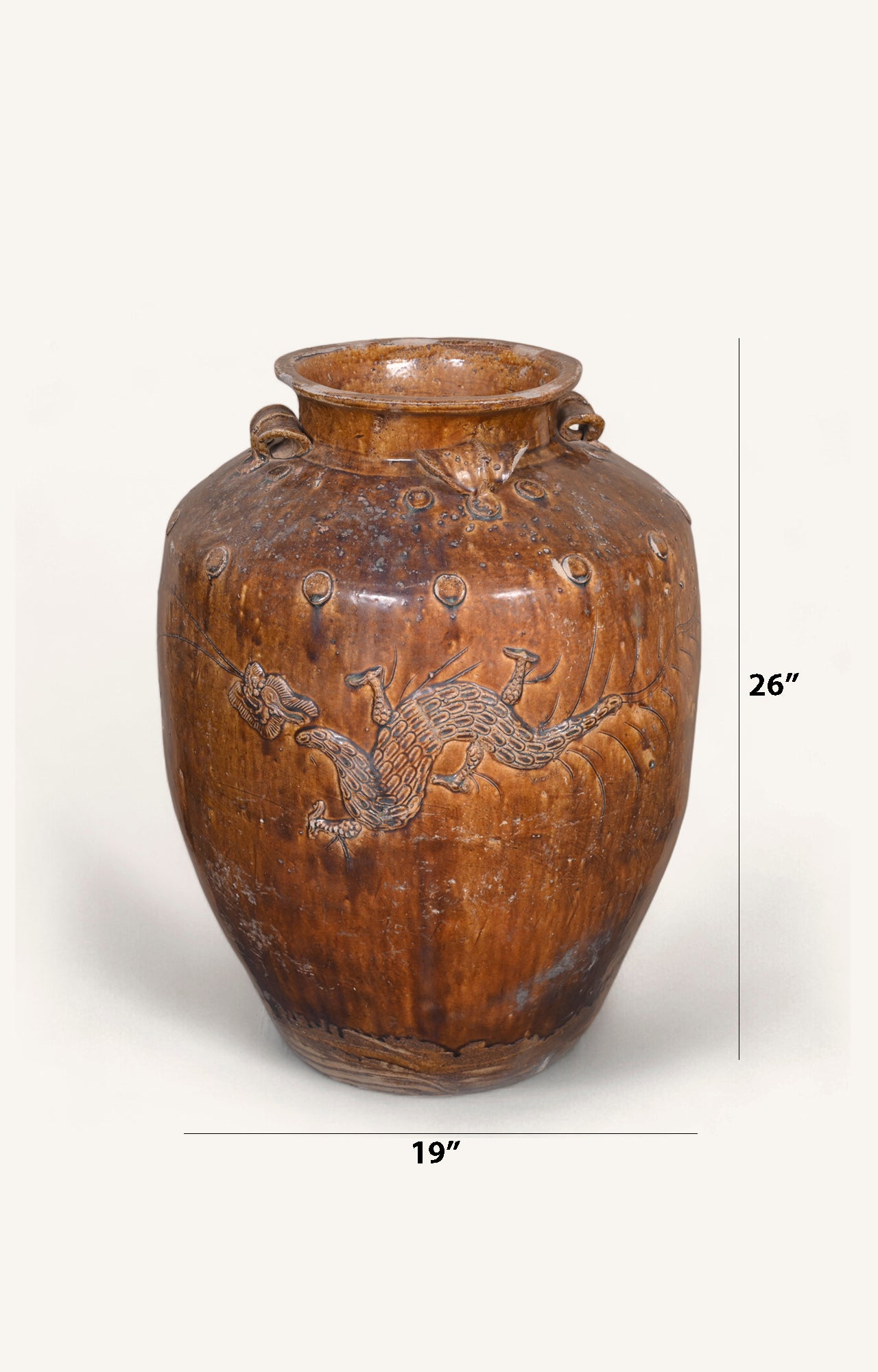 Vintage Chinese Ceramic Clay Pot