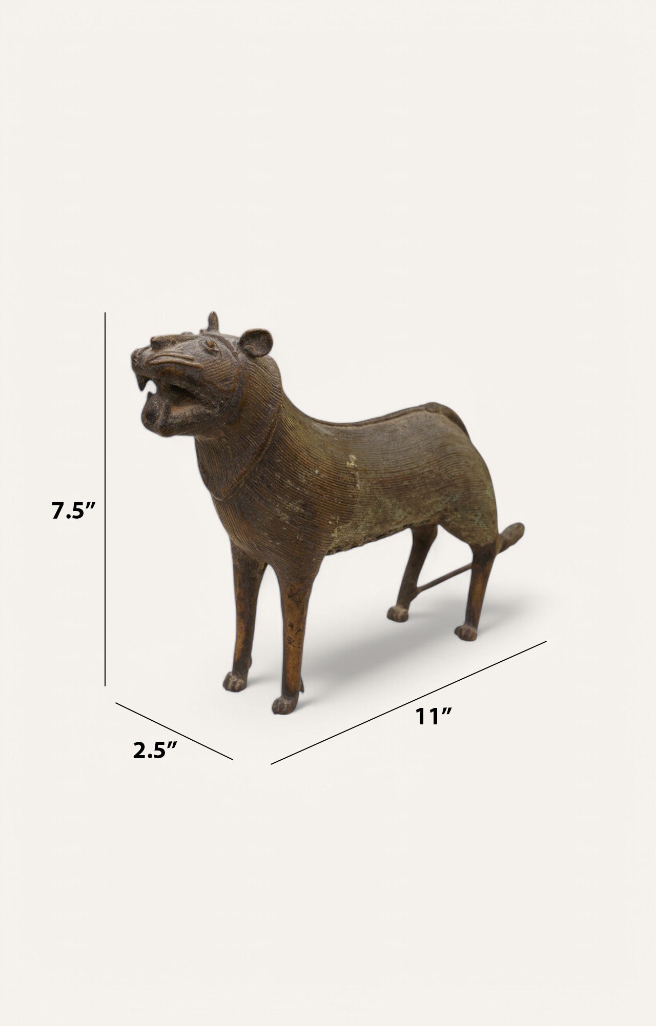 Leopard Dhokra Tribal Brass Sculpture Home Decor