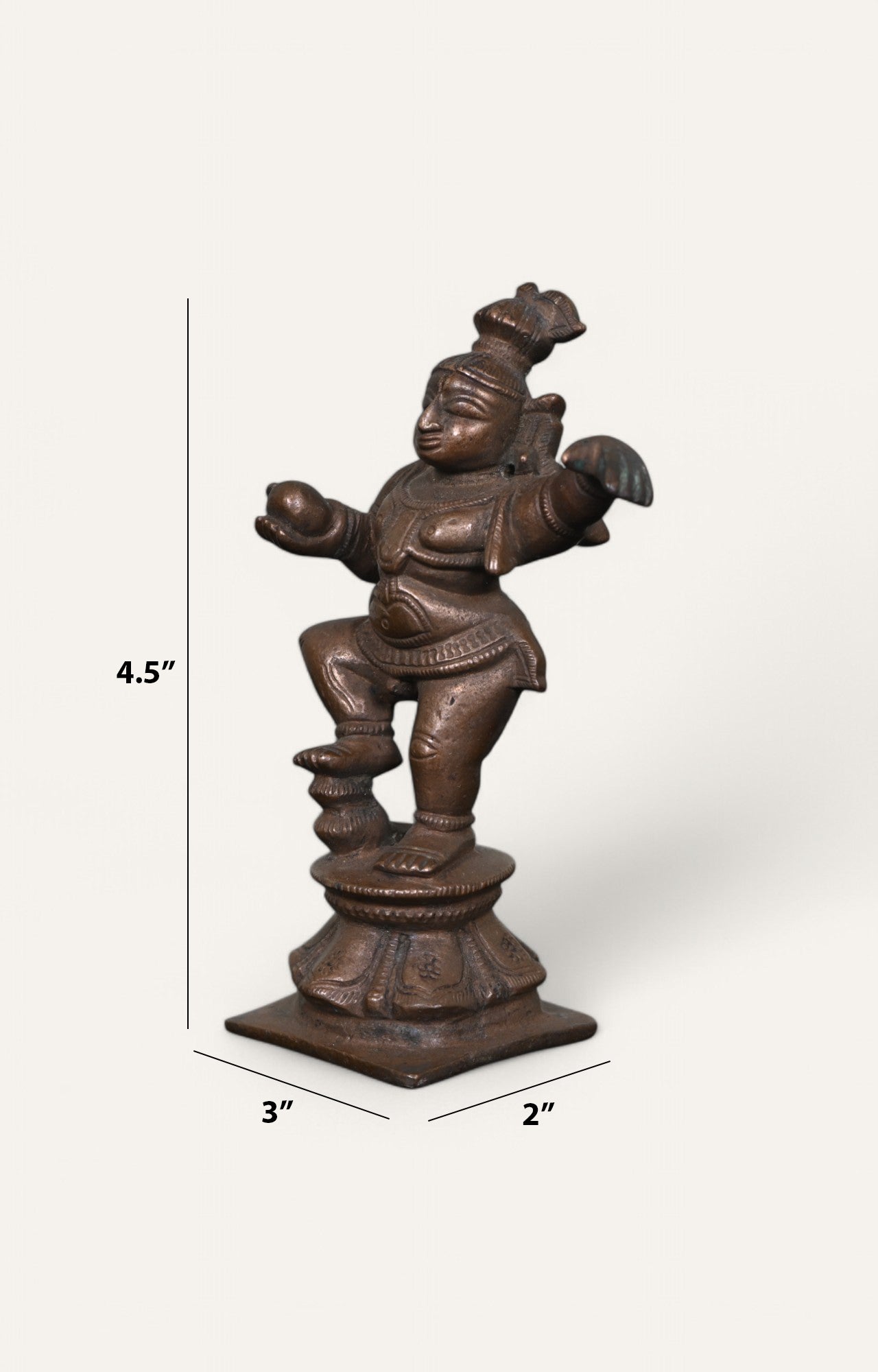 Dancing Man Brass Figurine
