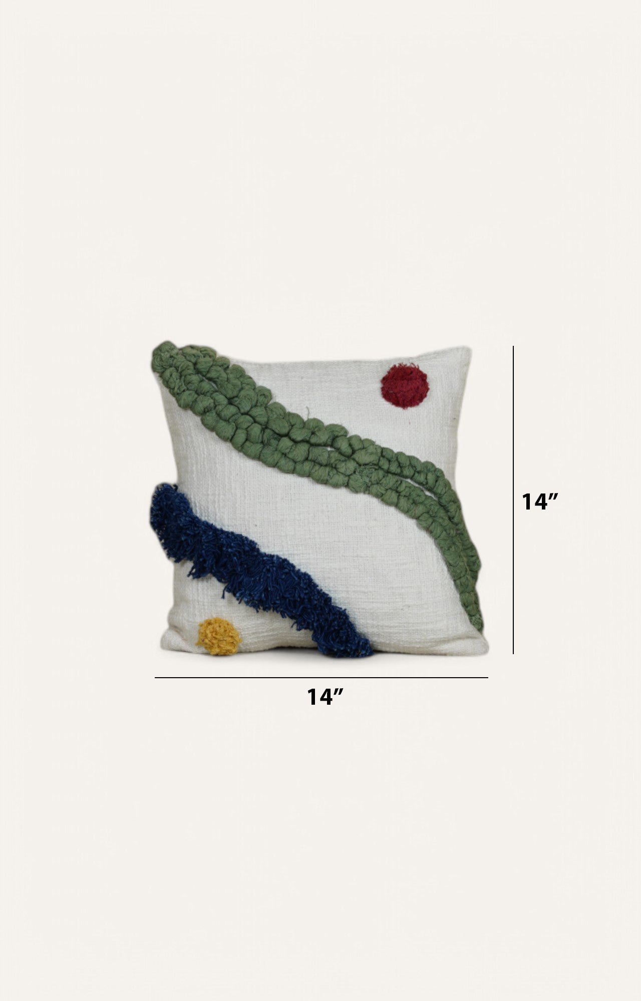 Abstract Tufted Cushion