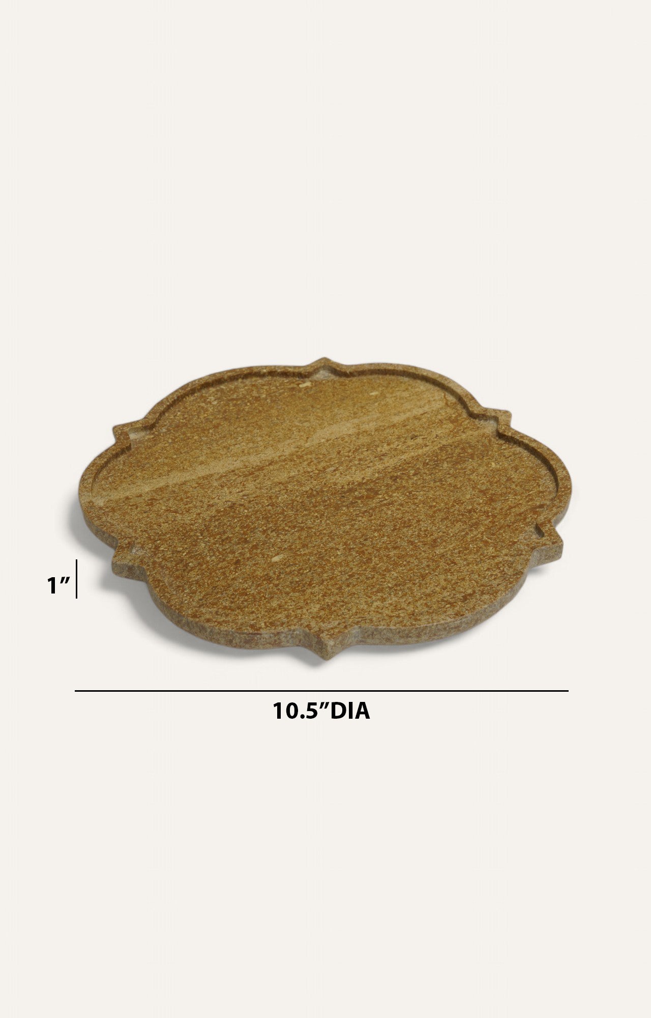 Solano Yellow Marble Platter Set (Set of 3)