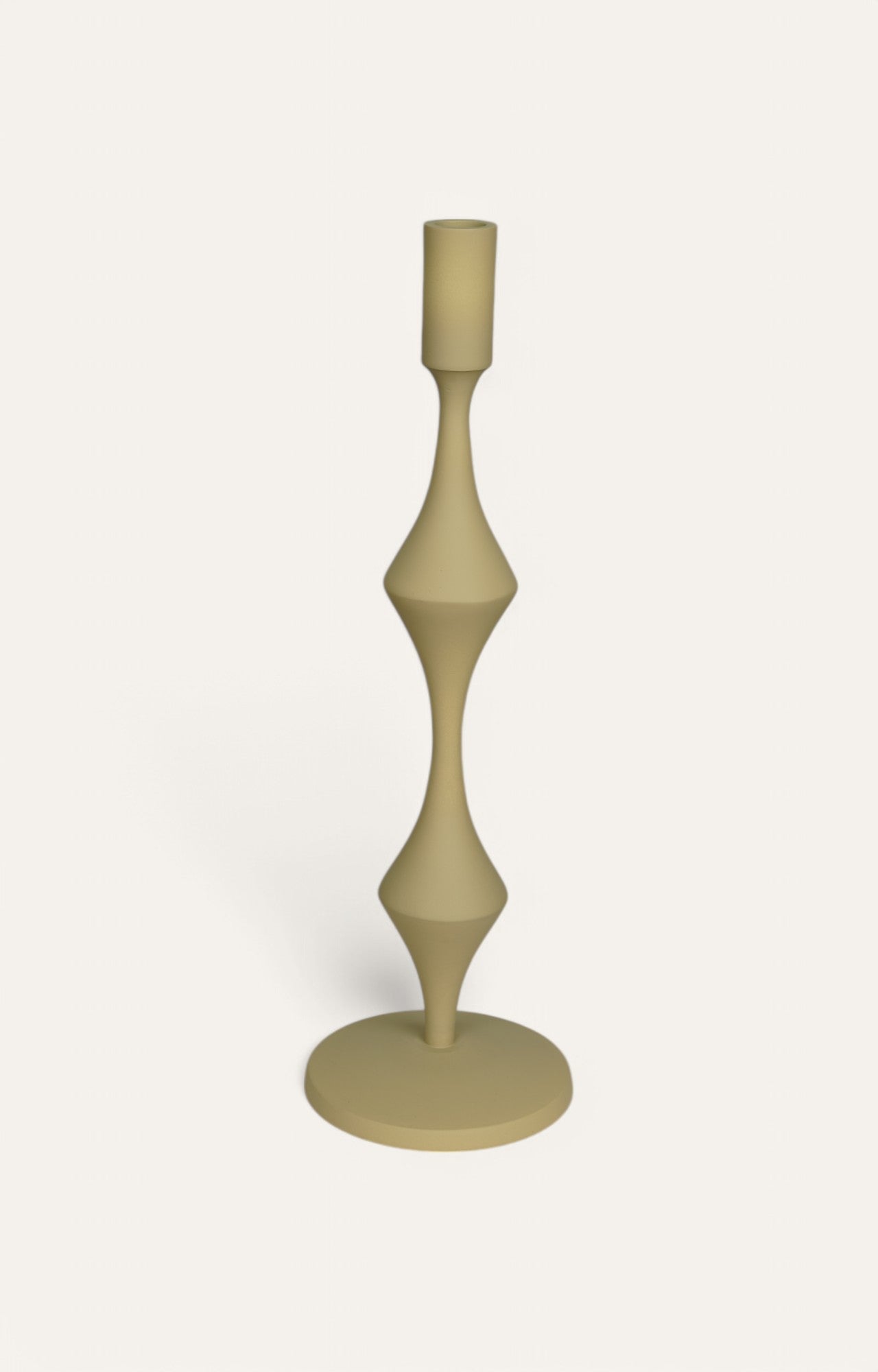 Olive Haze Metal Candle Stand